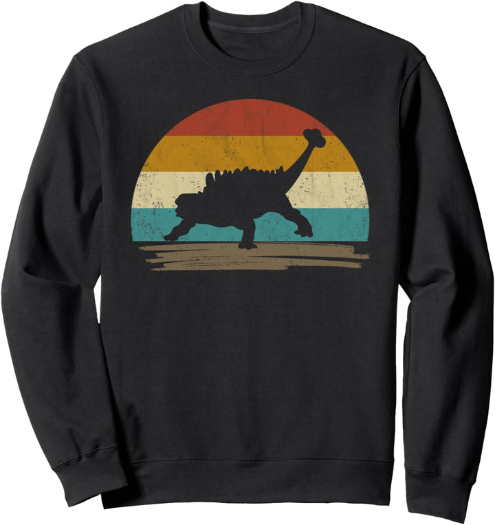 Ankylosaurus Dinosaurier Deko Retro Vintage für Dino Fans Sweatshirt