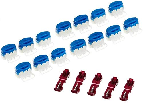Genisys 15 Kabel Verbinder + 5 Anschlussklemmen kompatibel mit LANDROID von Worx WR101 - WR113 - wie