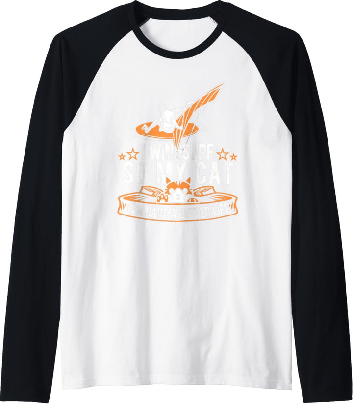 Windsurfen Katze Windsurfing Surfbrett - Windsurfer Windsurf Raglan