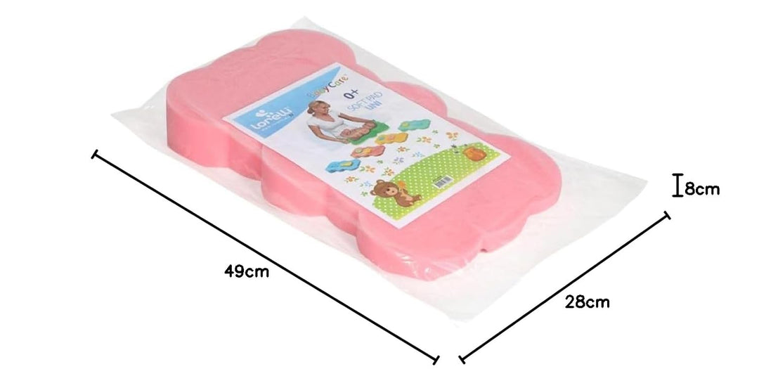 Lorelli Baby Badewanneneinlage, weich, 2 Schwämme, mit verschiedenen Motiven grün, grün