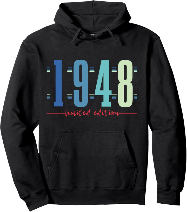 76. Geburtstag Mann Frau 76 Jahre 1948 Deko Lustig Geschenk Pullover Hoodie