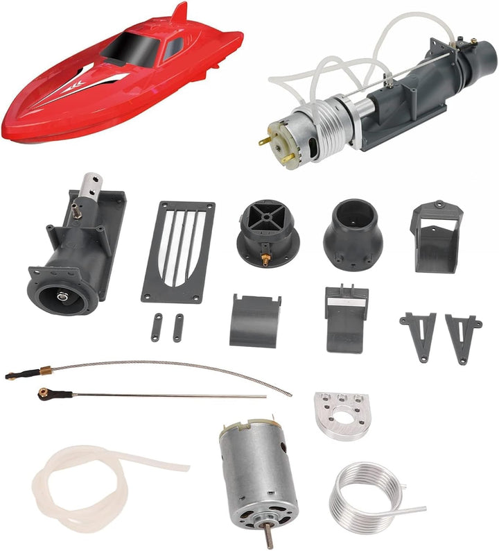 RC Boot Triebwerk, RC Boot Jet Pumpen Drücker Set Graues 26mm Triebwerk Mit 540 Bürstenmotor Kühlerr