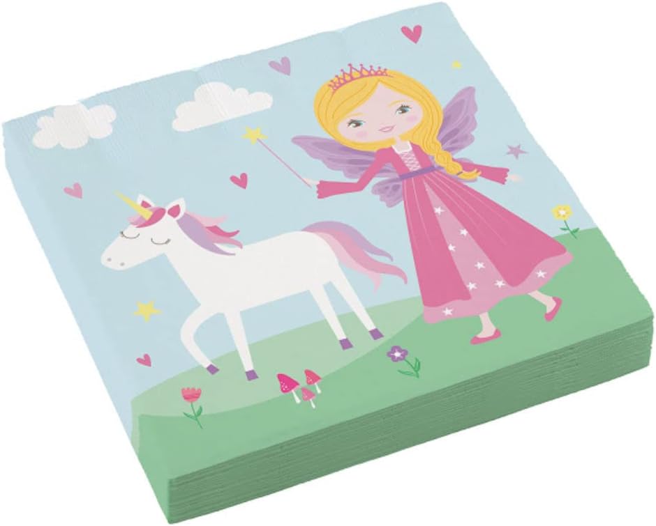 HHO Prinzessin-Party-Set 52tlg. - für 16 Gäste Teller Becher Servietten Prinzessin 