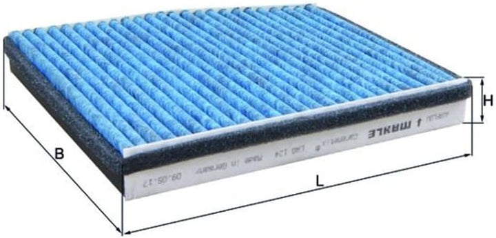 MAHLE LAO 124 Innenraumfilter Allergen-, Bakterien- und Geruchsschutz, Allergen-, Bakterien- und Ger
