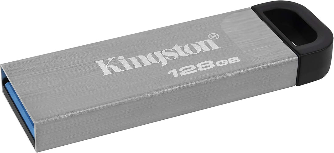 Kingston DataTraveler Kyson USB 3.2 Gen 1 USB-Stick 128GB - Mit stilvollem, kappenlosem Metallgehäus