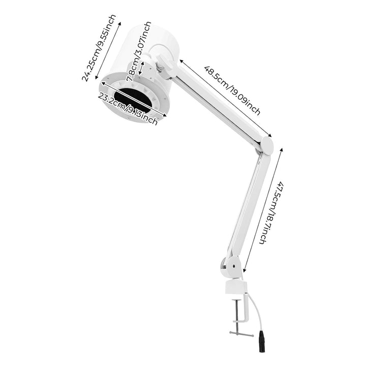 Nagelstaubabsaugung Nagelstaubsammler Maniküre, Maniküre Nagelstaubsammelmaschine mit 3 farbigem LED
