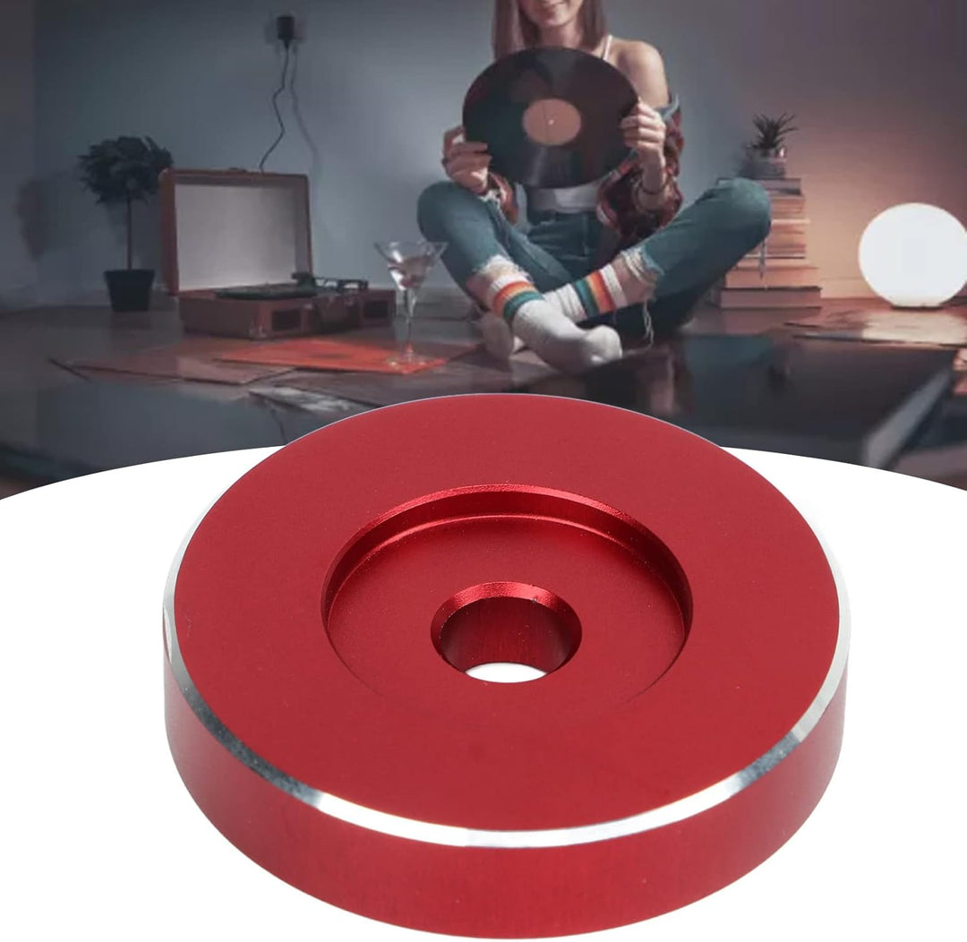 Plattenadapter, Aluminium-Plattenspieler-Plattenspieler-Adapter RPM-Grammophon-Zubehör für Schallpla