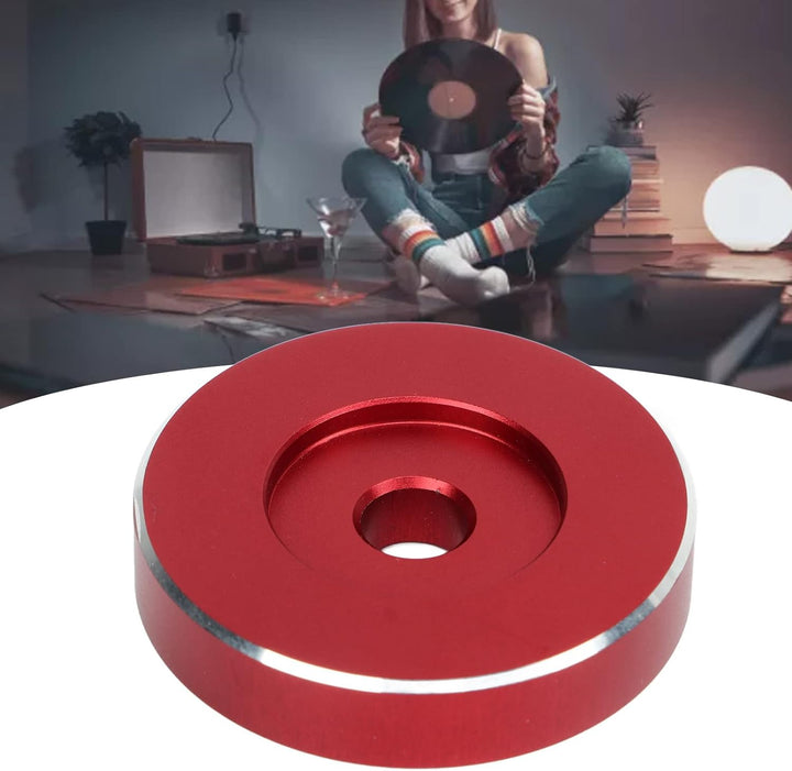 Plattenadapter, Aluminium-Plattenspieler-Plattenspieler-Adapter RPM-Grammophon-Zubehör für Schallpla