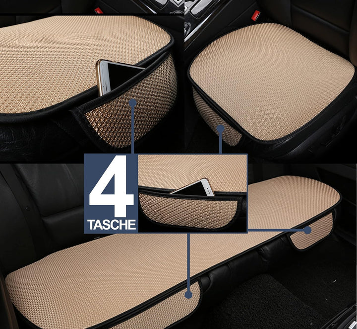 Auto Accessori Lupex Autositzbezug 3 Stück Universal Auto | Sitzschutz 2 vorne und 1 hinten | Protec