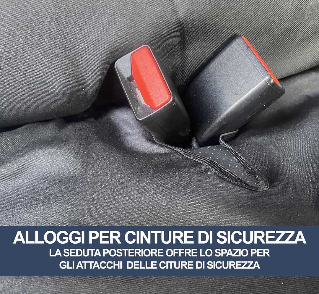 Auto Accessori Lupex Autositzbezüge kompatibel mit Cinquecento 500, hergestellt in Italien, Polyeste