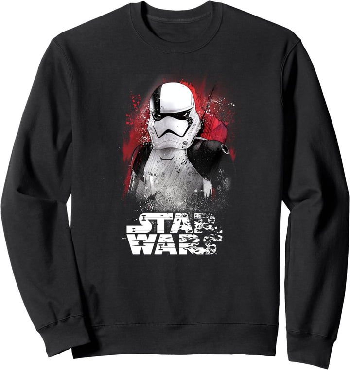Star Wars The Last Jedi Trooper Shattered Portrait Sweatshirt