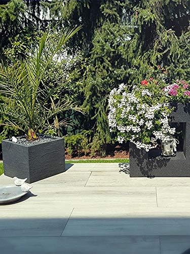 Pflanzwerk® Pflanzkübel Vista Granit Anthrazit 66x66x28cm *Frostbeständig* *UV-Schutz* *Qualitätswar