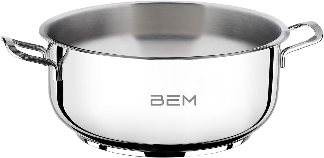 BEM Dampfkocher: 6-tlg Set aus Edelstahl, Ø 28 cm, Russische Mantowarka mit Dampfeinsatz und Glasdec