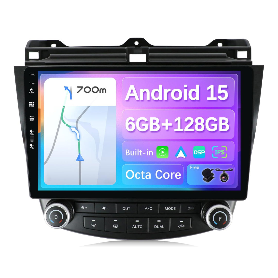 JOYX - 6G+128G - Android 15 Autoradio Passt für Honda Accord 7th (2002-2007) - Eingebaut DSP/Carplay