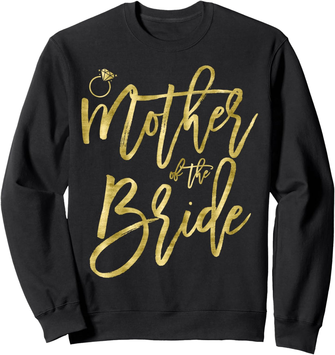 Mutter der Braut Dunkelgelbe Ringgrafiken Sweatshirt