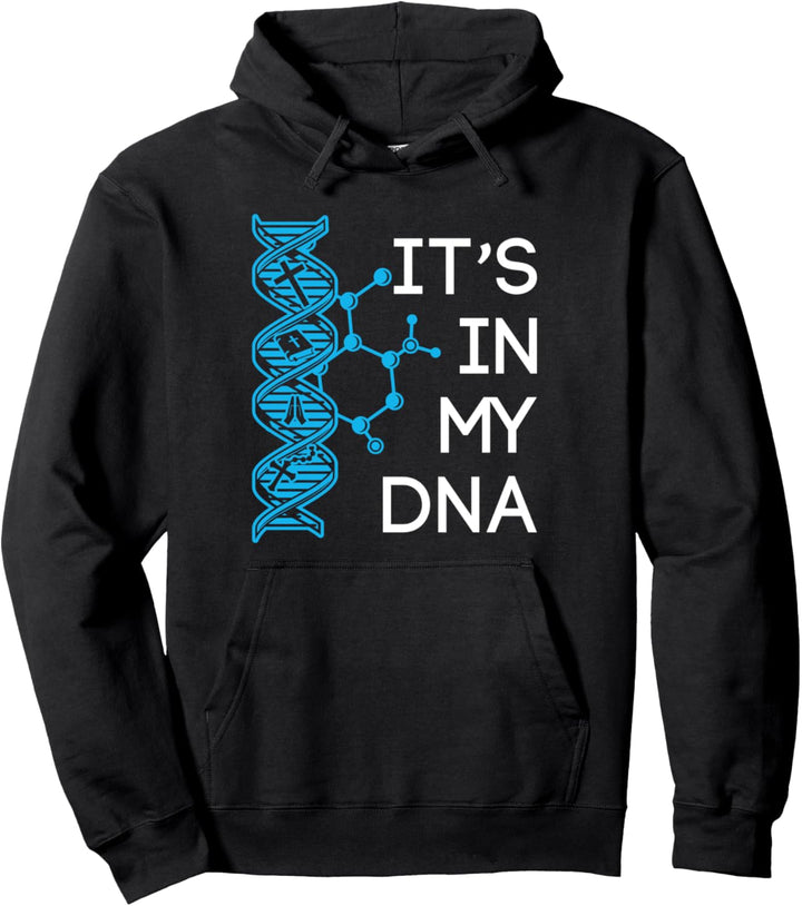 In Meiner DNA Bibel Kreuz Jesus Christus Religiös Glaube Pullover Hoodie