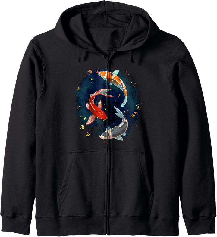 Japanische Koi Fische I Koi Karpfen Teich Japan Kapuzenjacke
