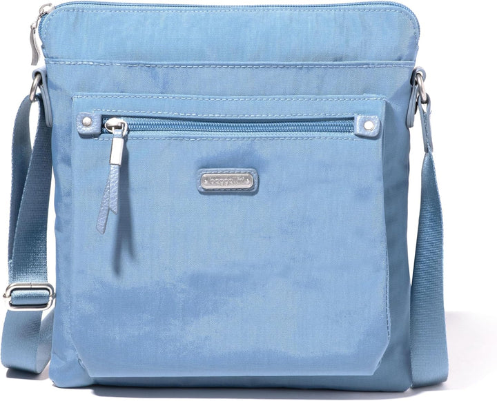 Baggallini Damen with Phone Wristlet Go Bagg mit RFID-Handy-Armband, Cornflower