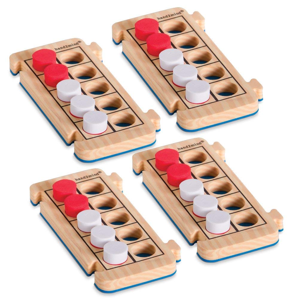 Learning Resources 4er-Set 10er-Rahmen „Rechenrahmen“ aus Schaumstoff, Schaum
