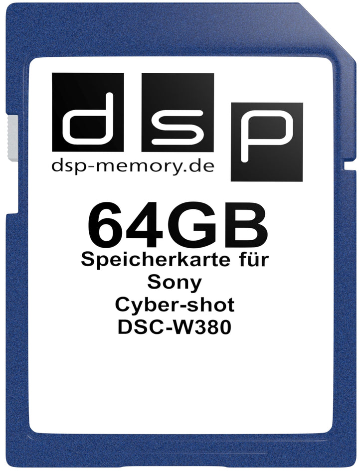 64GB Speicherkarte für Sony Cyber-Shot DSC-W380