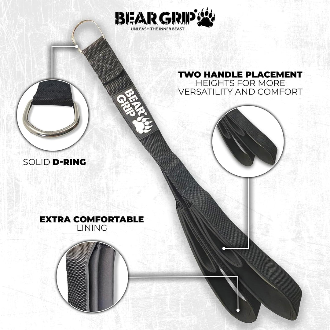BEAR GRIP - Trizepsseil-Befestigungsgurt, Kabelzüge, Trizepsverlängerung Version 1, Version 1