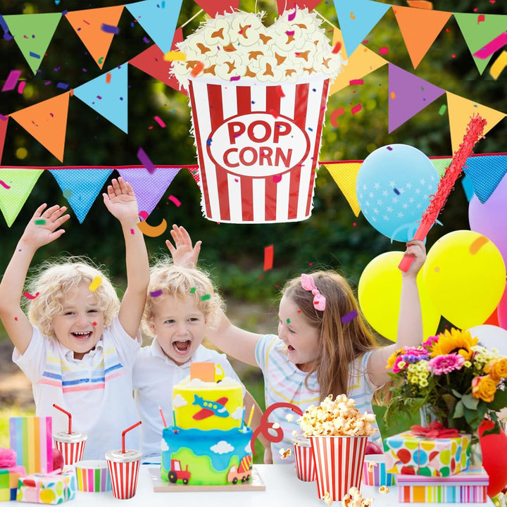 Popcorn-Pinatas-Set mit Augenbinde und Fledermaus (41,5 x 30,5 x 8,9 cm), perfekt für Kindergeburtst