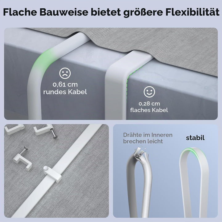 BUSOHE Cat 8 Ethernet-Kabel 20m, Hochgeschwindigkeits- Gigabit RJ45 LAN Netzwerkkabel, 40Gbps 2000Mh