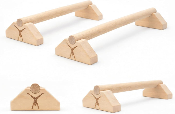 MAMOI® Parallettes zum Trainieren, Calisthenics, Liegestützgriffe, Fitness, Trainingsbarren, stabil