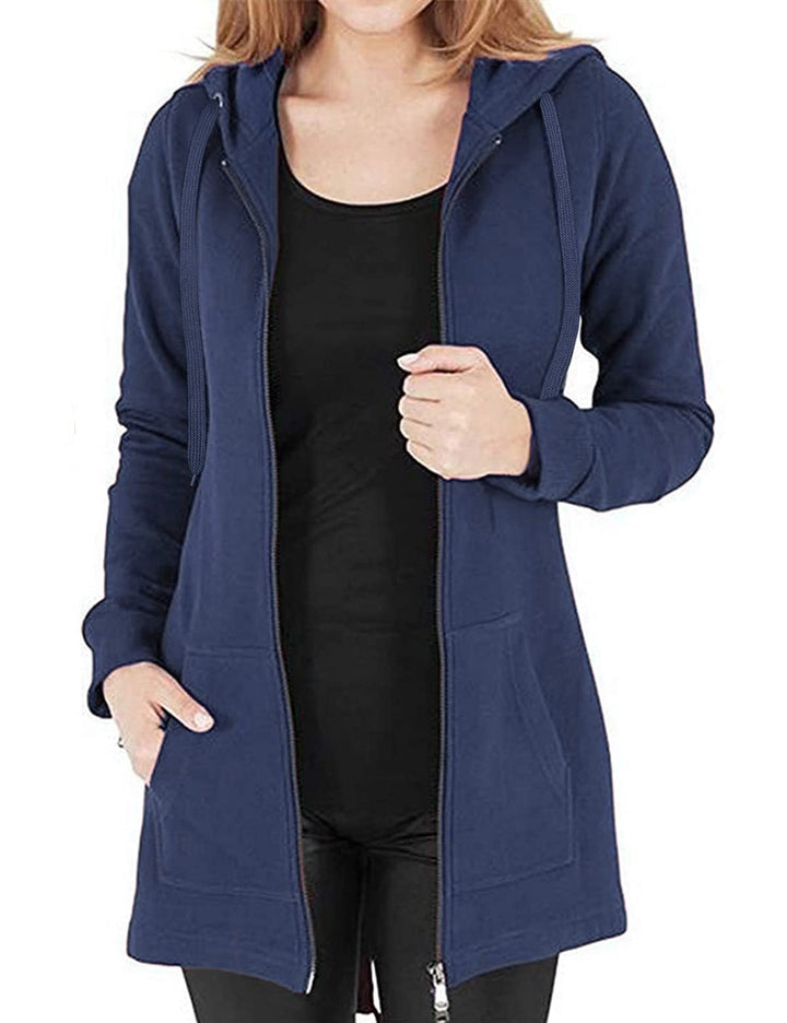 CMTOP Damen Sweatjacke Hoodie Kapuzenpullover mit Zipper Sweatshirt Jacke Langarm Pullover Kapuzenpu