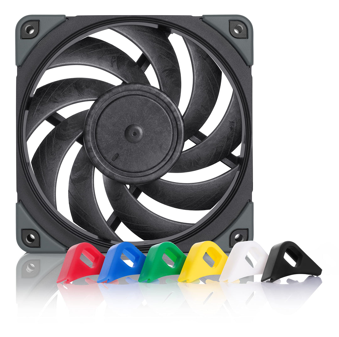 Noctua NF-A12x25 PWM chromax.black.swap, Leiser Premium Lüfter, 4-Pin, für Desktop (120mm, Schwarz)