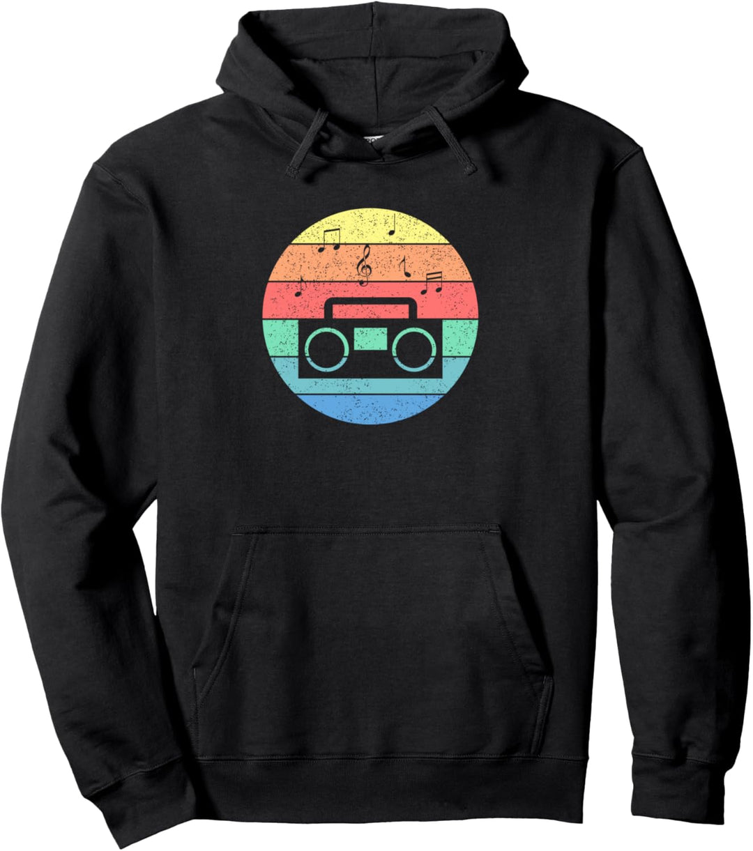 90er Jahre Outfit Damen Herren Kassettenrekorder Mottoparty Pullover Hoodie