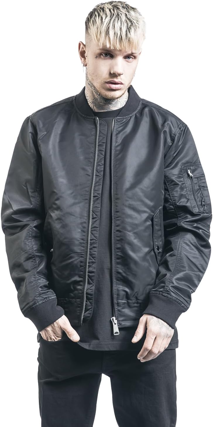Vintage Industries Welder MA1 Jacke, schwarz, S S Schwarz, S Schwarz