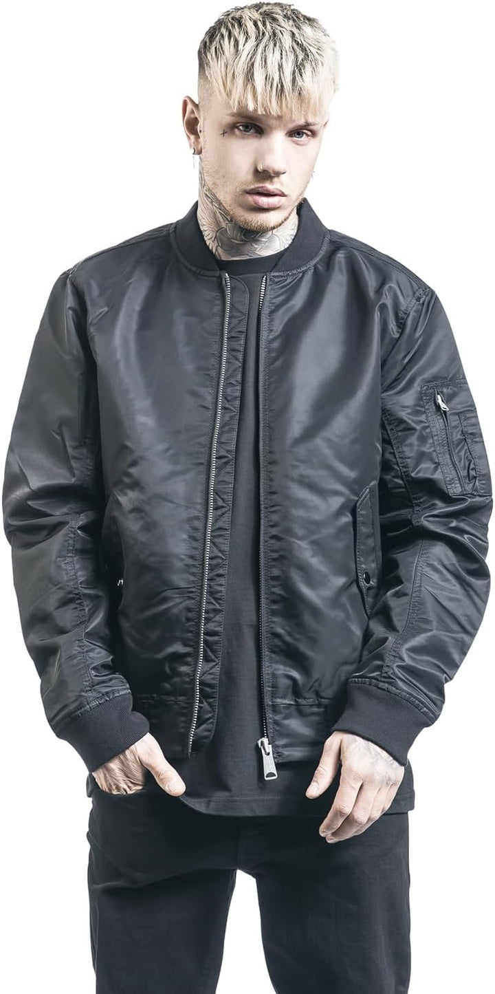 Vintage Industries Welder MA1 Jacke, schwarz, S S Schwarz, S Schwarz