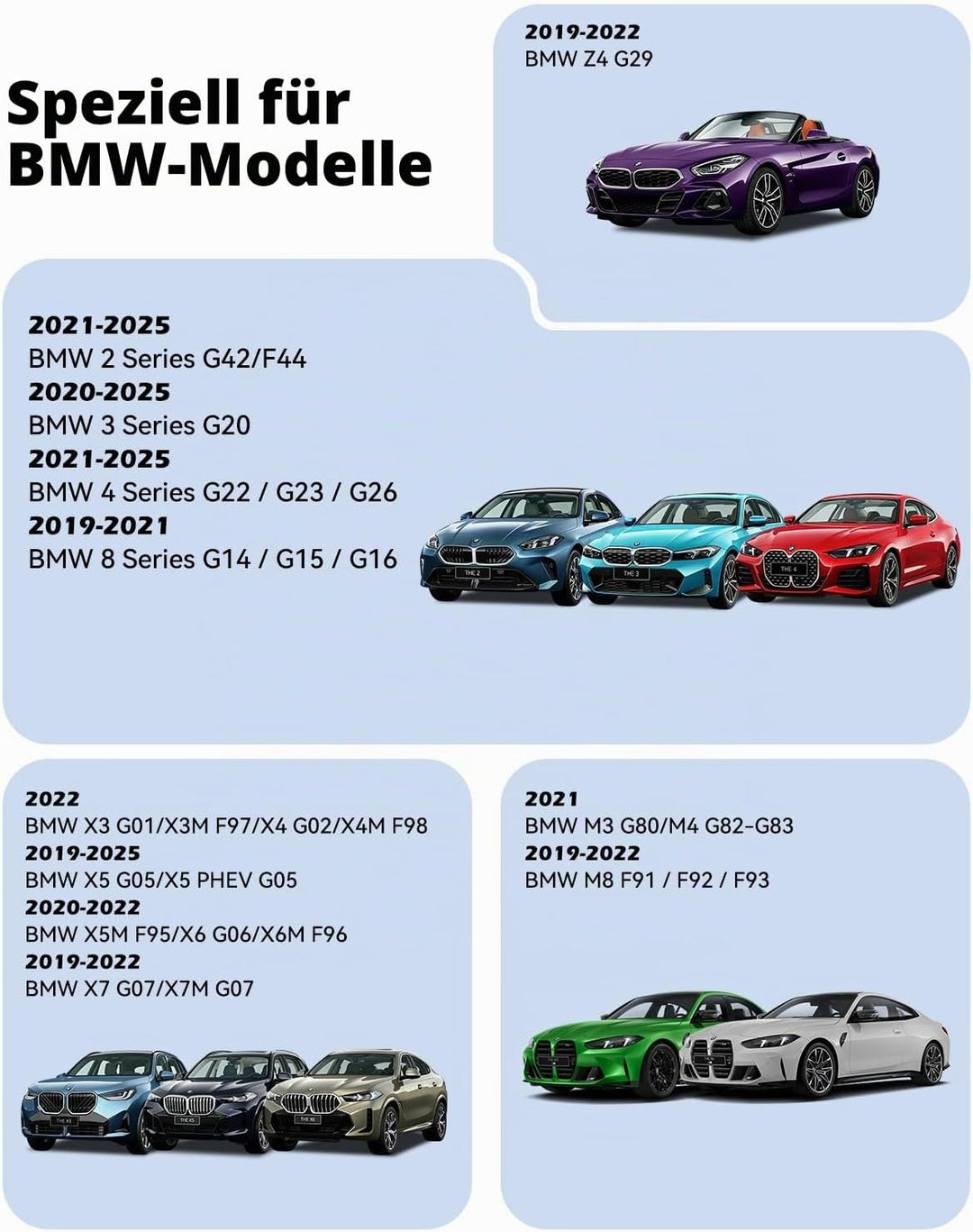 CloudValley Auto Telefonhalter für Lüftung, kompatibel mit 2020-2025 BMW 3er G20, 2022 X3 G01, 2019-