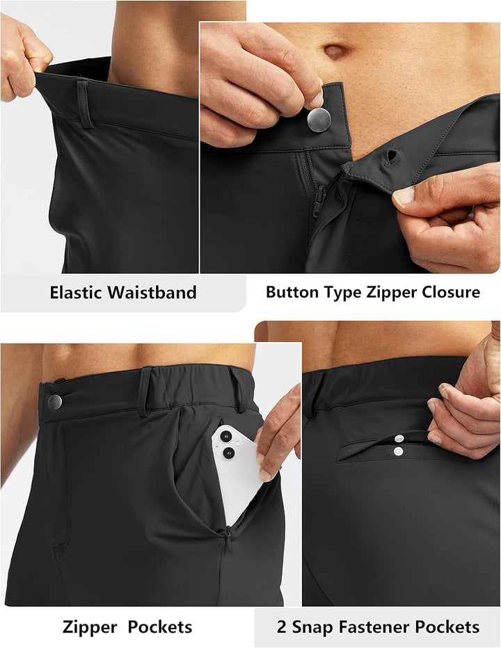 Soothfeel Herren-Golf-Jogginghose mit 5 Taschen, schmale Passform, Stretch-Sweathose, Laufen, Reisen