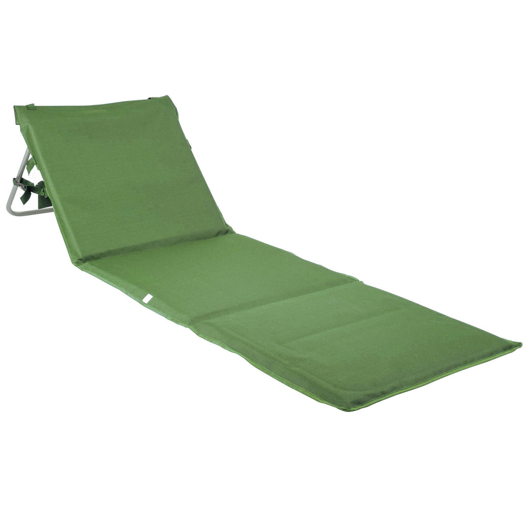 ONVAYA Premium Strandmatte 2cm gepolstert mit Rückenlehne | Strandliege faltbar | Strandmatratze | S