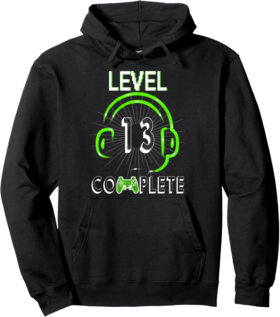 13.Geburtstag Level Complete 13 Jahre Jungen Herren Gamer Pullover Hoodie
