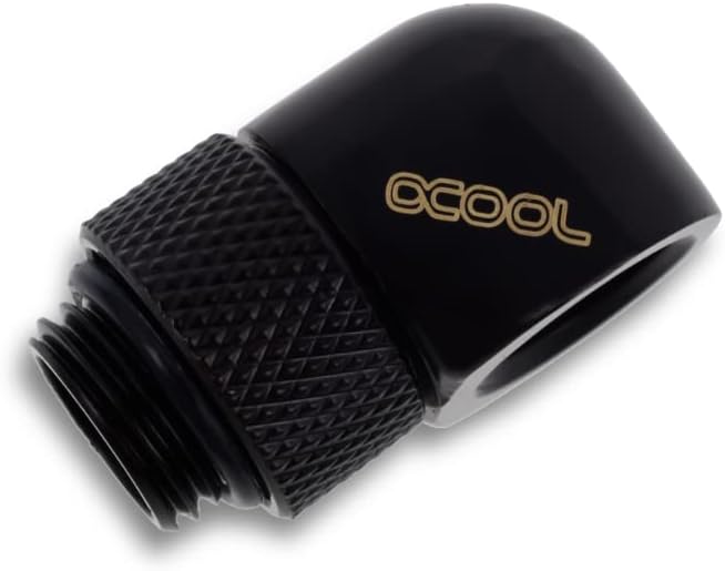 Alphacool 17615 Eiszapfen L-Verbinder drehbar G1/4 AG auf G1/4 IG - 4pcs Set Deep Black Anschluss