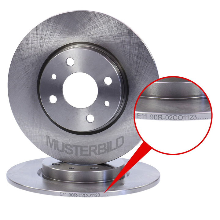 2x Bremsscheiben Voll Ø236 vorne