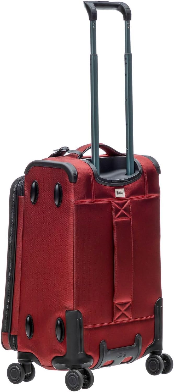 Stratic Bay Koffer Weichschale Reisekoffer Trolley Rollkoffer Handgepäck, TSA Kofferschloss, 4 Rolle