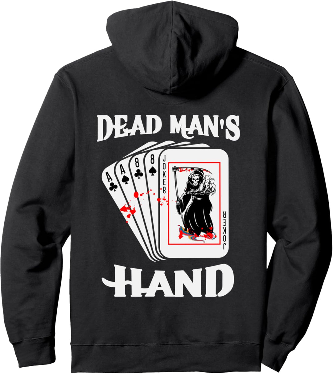 Aces and Eights Dead Man's Hand Gamblers Poker Player Design Pullover Hoodie