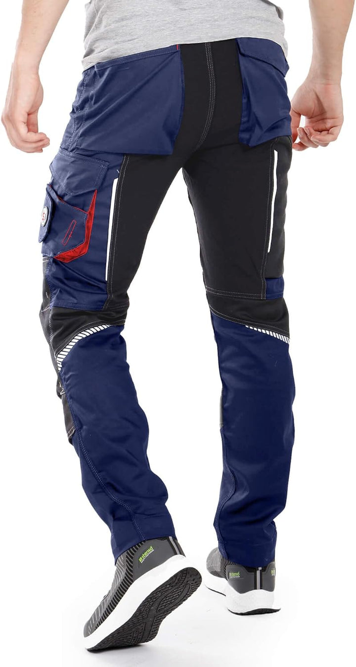 Stenso Revolt 4Stretch Arbeitshosen Männer Arbeitshose Herren mit Stretch, Verstärkten Knien, Cargot