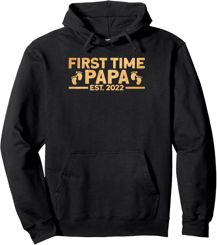 Das erste Mal Papa EST. 2022 Vintage Vater Pullover Hoodie