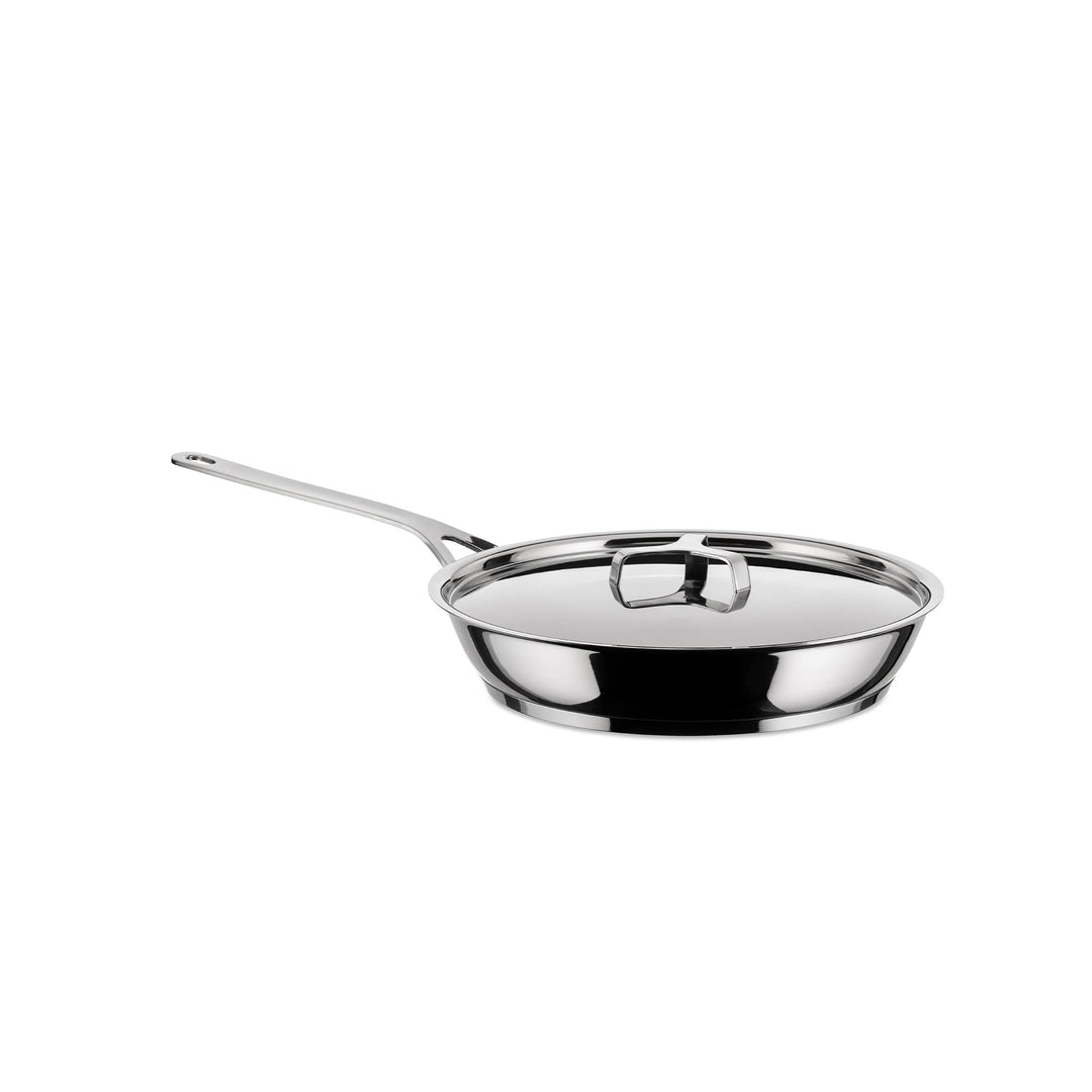 Alessi "POTS&amp;PANS" Pfanne aus Edelstahl,28 cm 28 cm Silber, 28 cm Silber