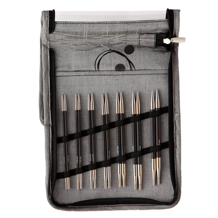 KnitPro 41613 Nadelspitzen Set Karbonz Deluxe, Metall, Sortiet, Sortiet