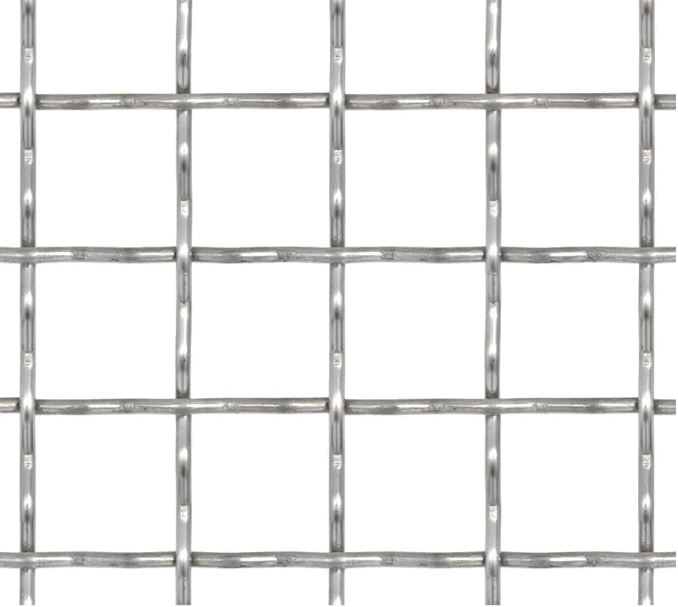 vidaXL Wellengitter Edelstahl 100x85 cm 11x11x2 mm Streckmetall Drahtgitter