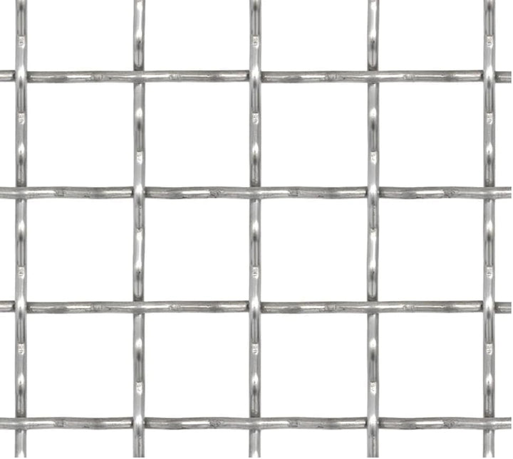 vidaXL Wellengitter Edelstahl 100x85 cm 11x11x2 mm Streckmetall Drahtgitter