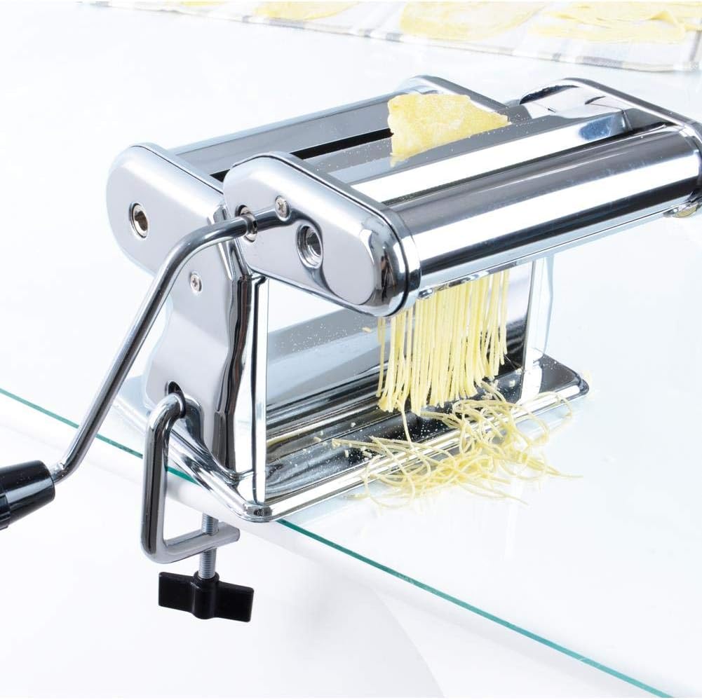 ORION Manuelle Nudelmaschine Pastamaker für hausgemachte Nudeln, Ravioli, Kuchen, Lasagne,