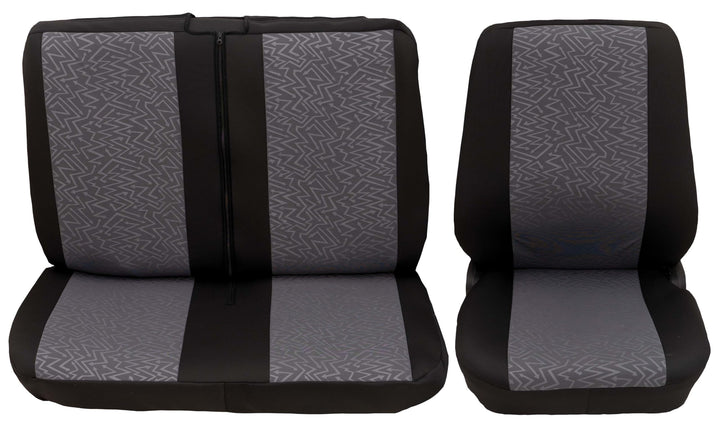 PETEX Auto Transporter Sitzbezüge für Einzel- und Doppelsitz (vorne) 6-teilig - Profi 6 in grau, für