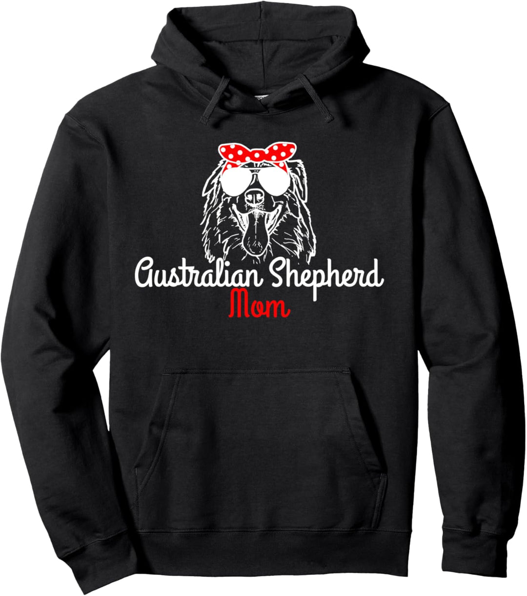 Australian Shepherd Mom Vintage Lustig Hund Pullover Hoodie
